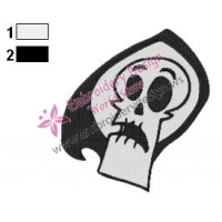 The Grim Adventures Grim Reaper Embroidery Design 06